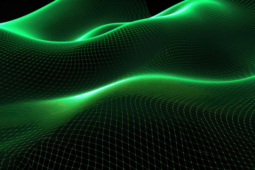 Futuristic abstract grid background green backgrounds pattern.