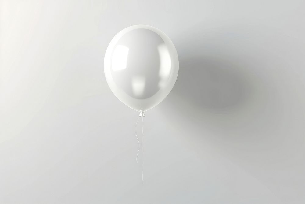 Blank plain white balloon mockup accessories accessory.