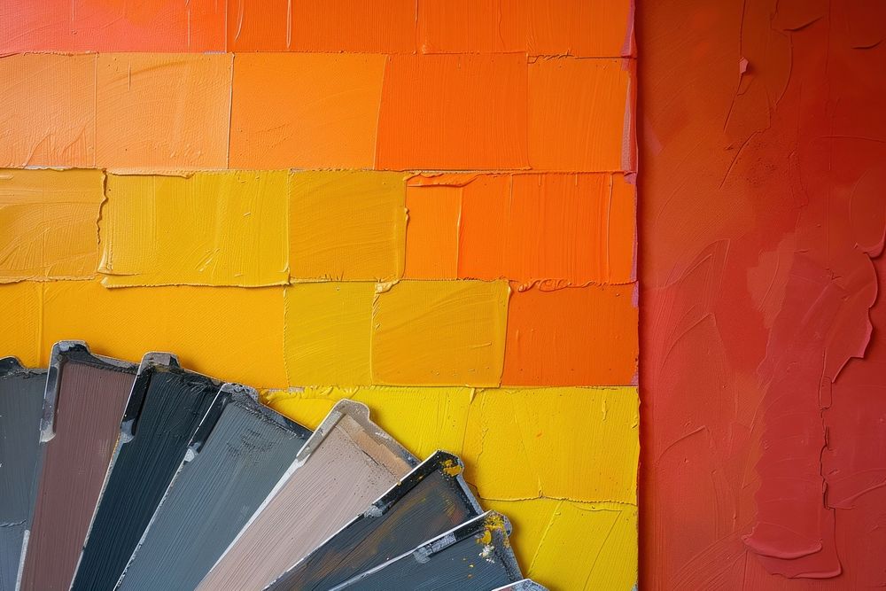 Color palette architecture building wall.