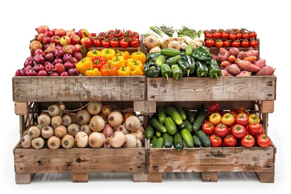 Vegetable produce squash crate.