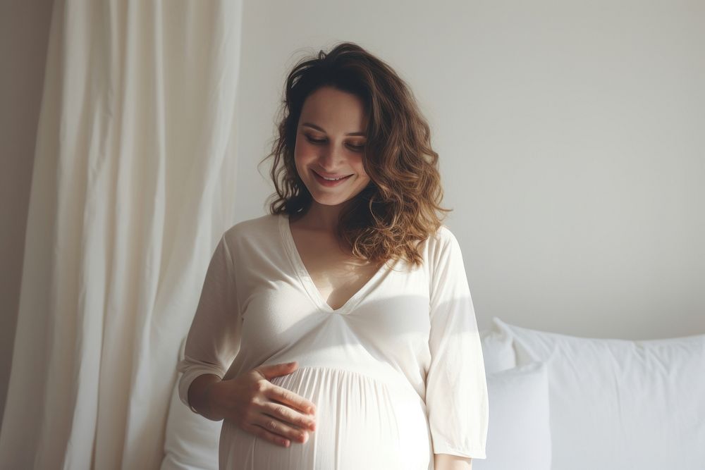 Pregnant woman happy photo photography.