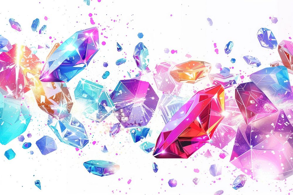 Backgrounds abstract gemstone crystal.