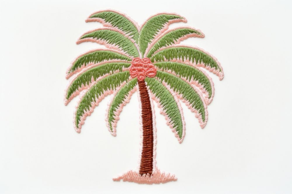 Palm tree embroidery palm tree arecaceae.