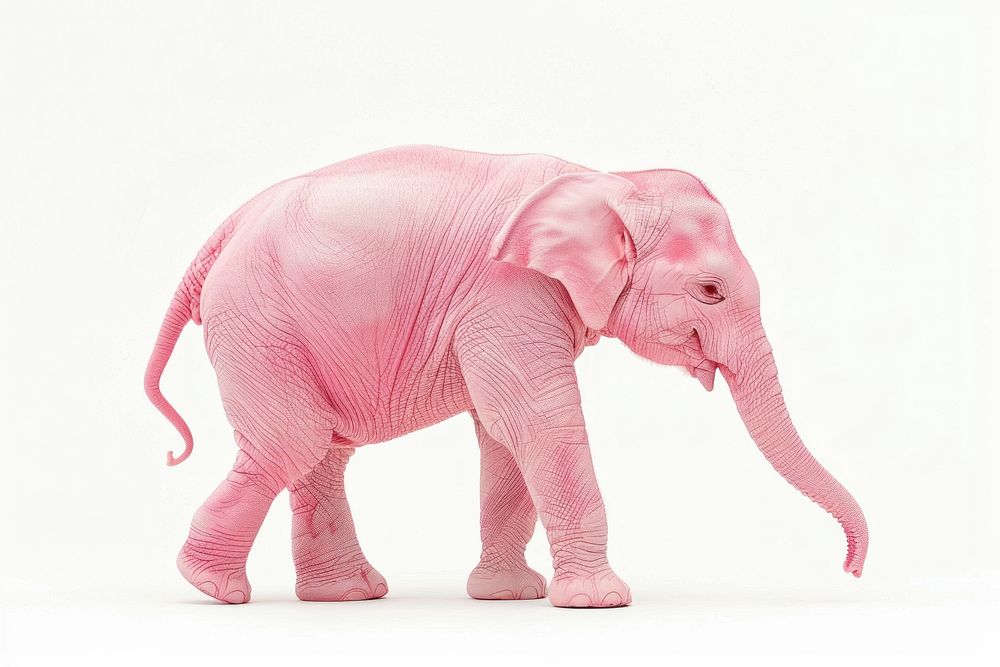Pink Elephant elephant wildlife animal.