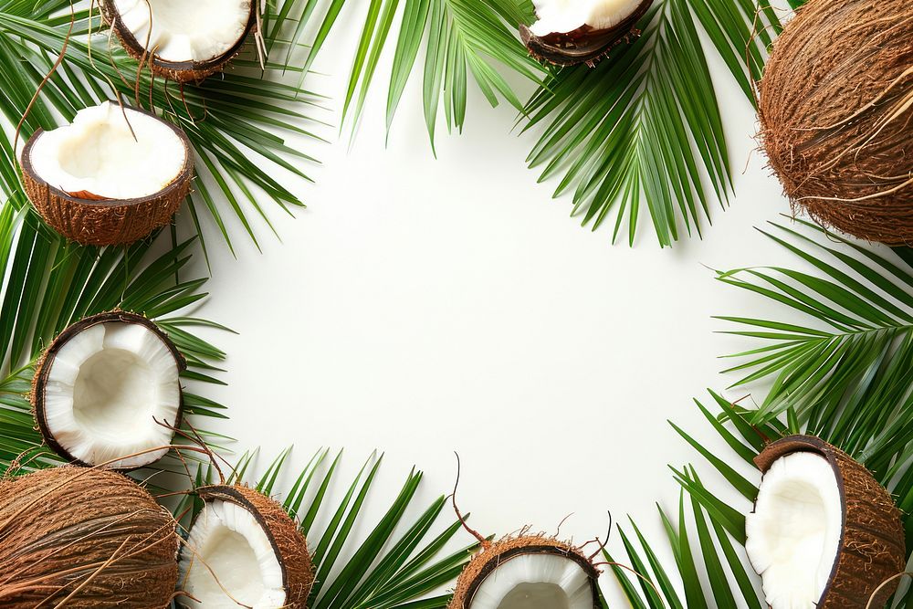 Coconut coconut backgrounds plant.