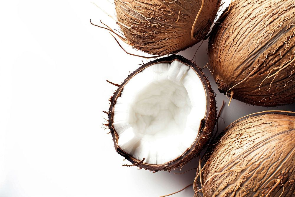 Coconut coconut plant food.