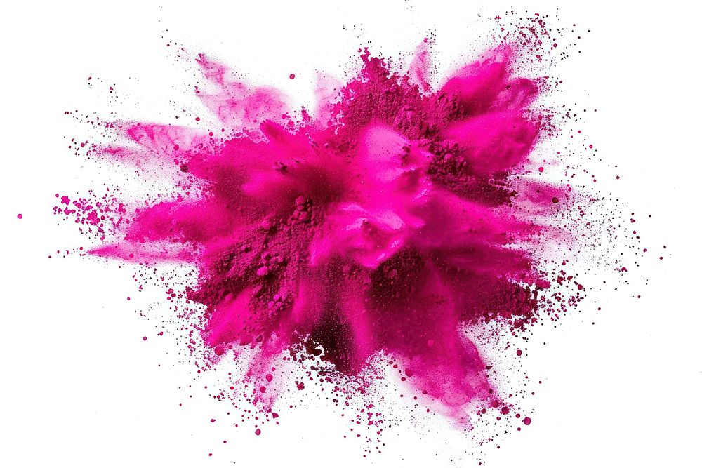 Pink magenta holi paint color powder backgrounds purple white background.