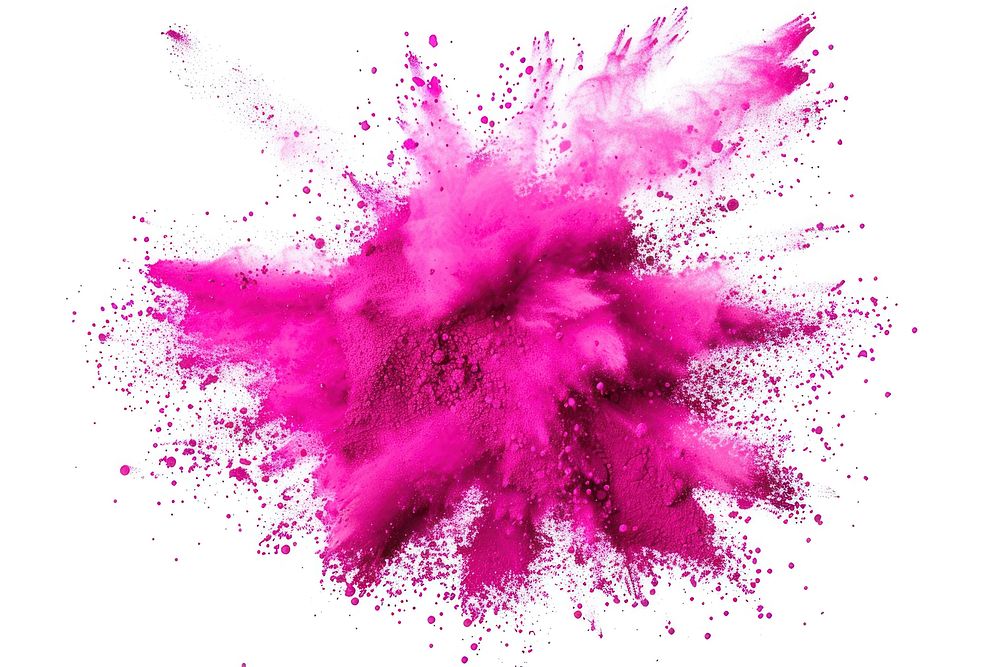 Pink magenta holi paint color powder backgrounds purple white background.