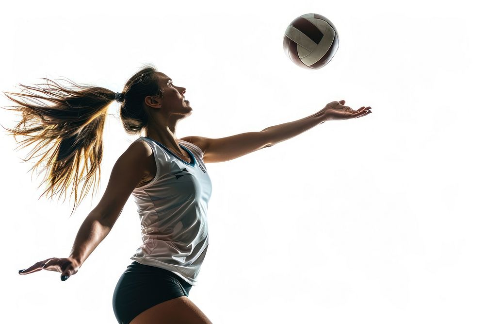 Female professional volleyball player sports adult determination.