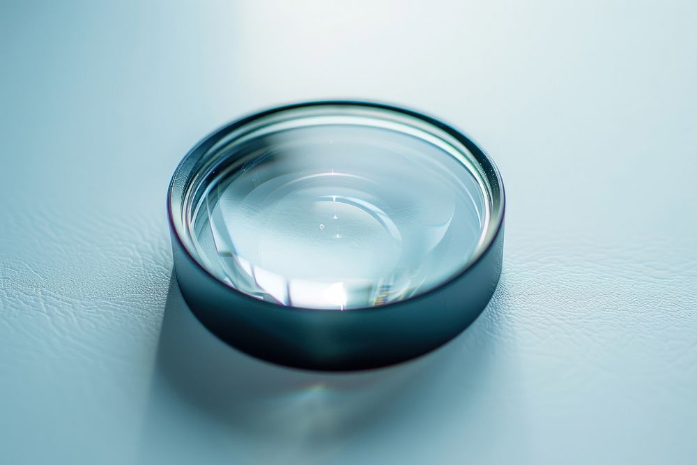 Microscope lens light photo transparent.