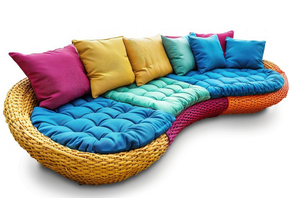 Outdoor sectional colorful sofa furniture cushion pillow.