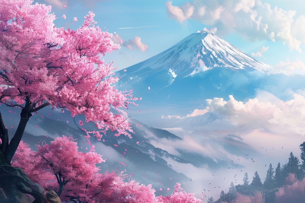 Sakura landscape outdoors scenery.