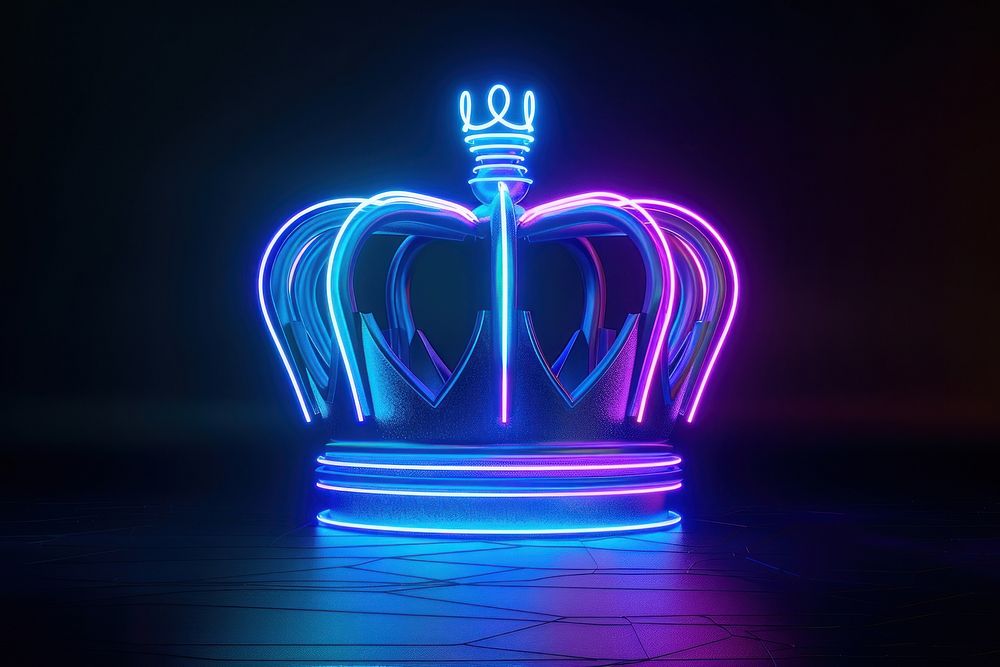 Crown light neon purple.