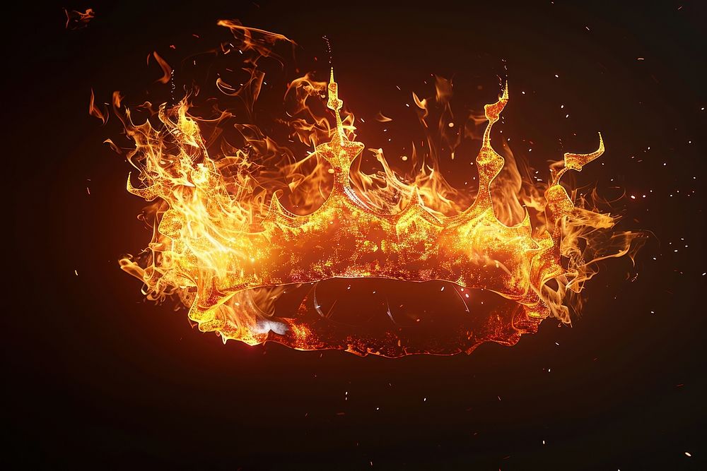 Crown fire backgrounds bonfire. | Premium Photo Illustration - rawpixel