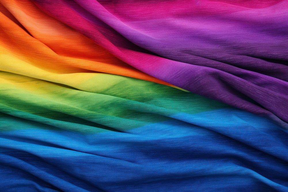 Rainbow textile velvet purple silk.