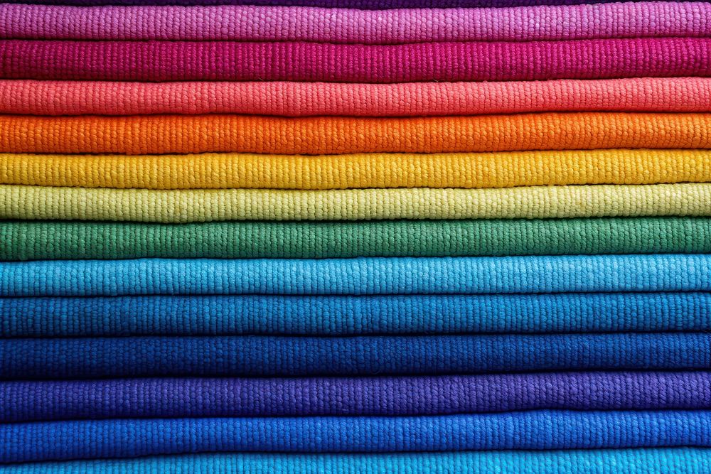 Rainbow textile linen home decor.