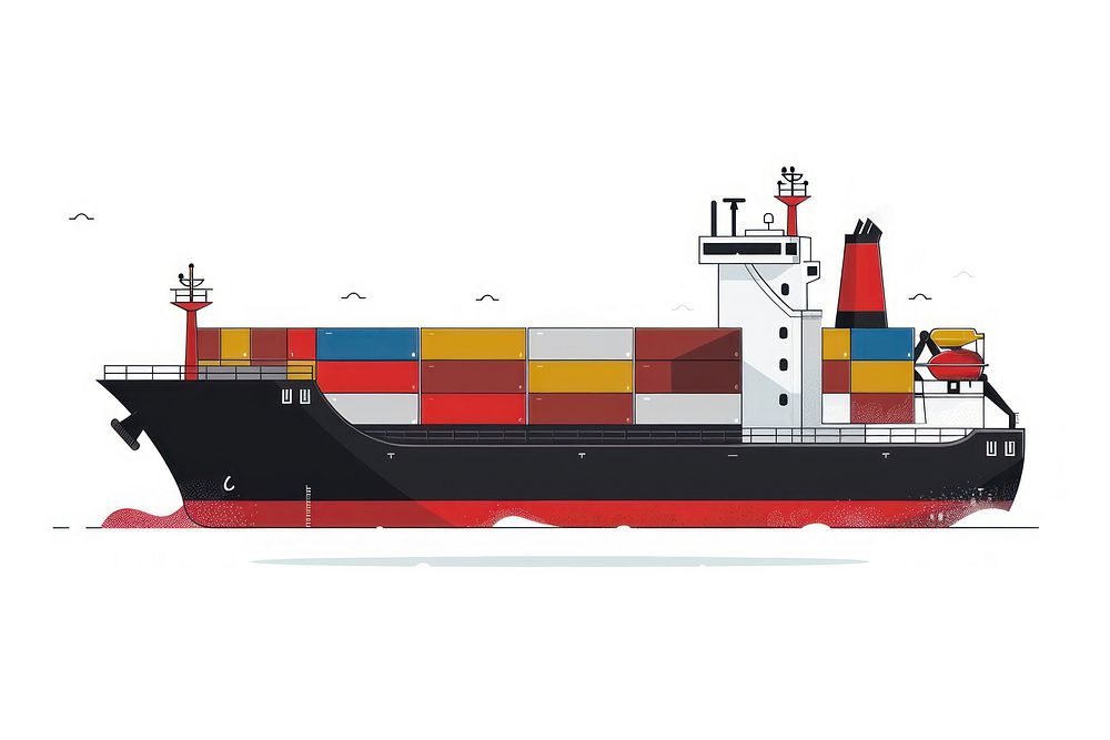 Container ship transportation watercraft freighter.