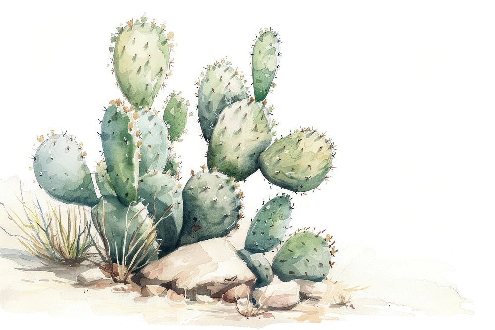 Cactus in desert plant.