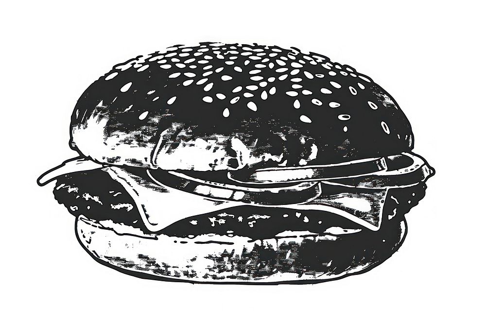 Cheese burger shaped rubber stamp clothing apparel hardhat.