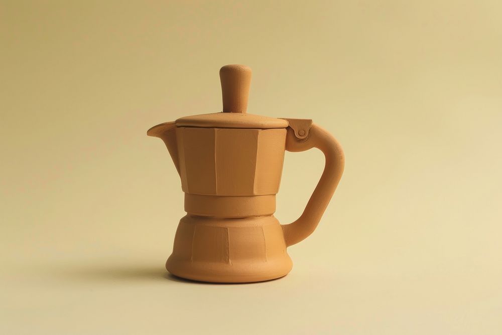 3d coffee maker cookware beverage pottery.