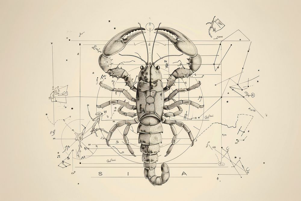 Scorpio diagram invertebrate lobster.