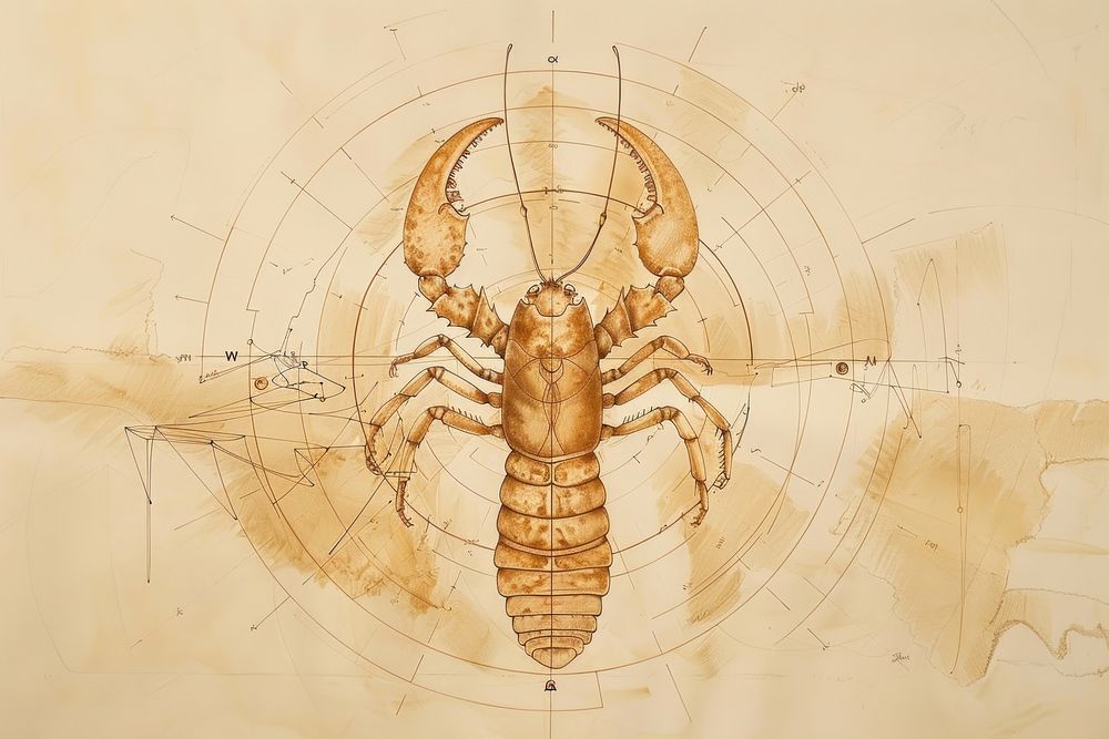 Scorpio invertebrate lobster seafood.