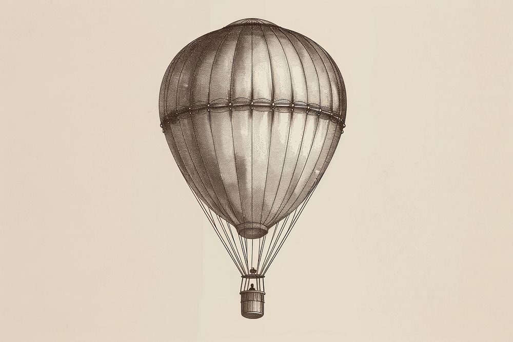 Hot air balloon transportation aircraft vehicle.
