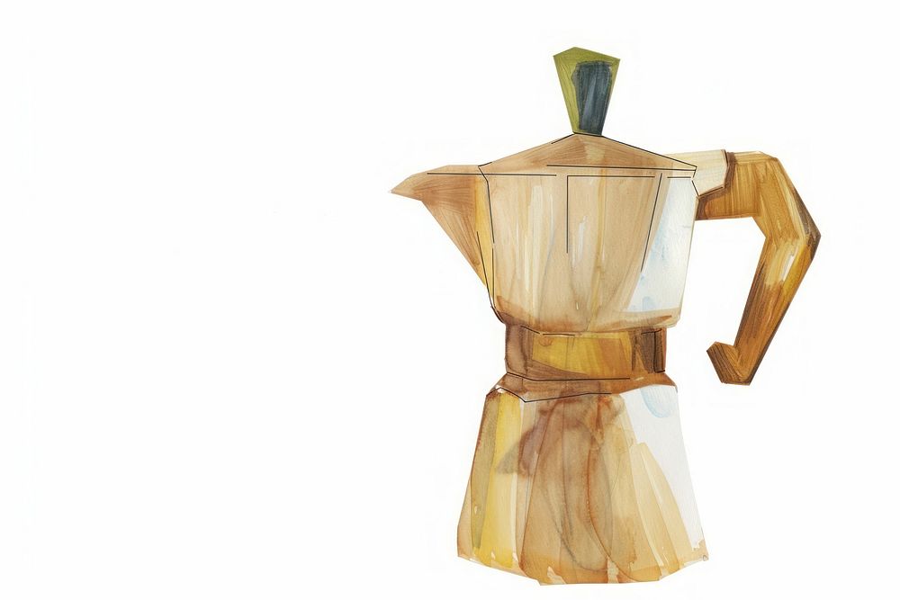 Coffee maker appliance pottery symbol.