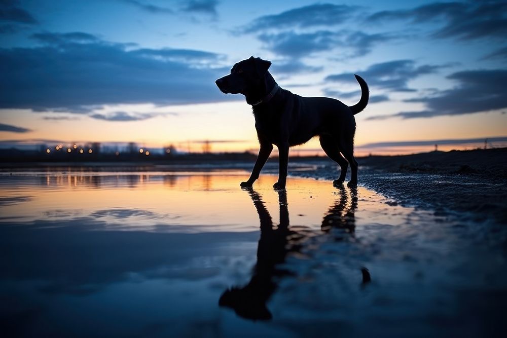 Dog silhouette photography backlighting animal canine.