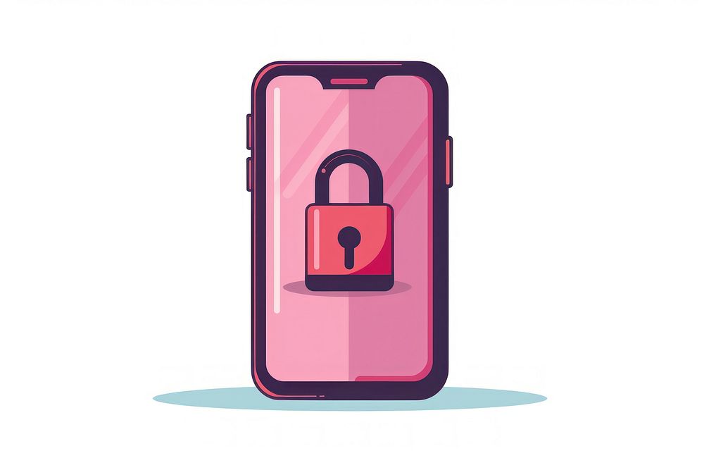 Lock cyber-security cell phone technology.