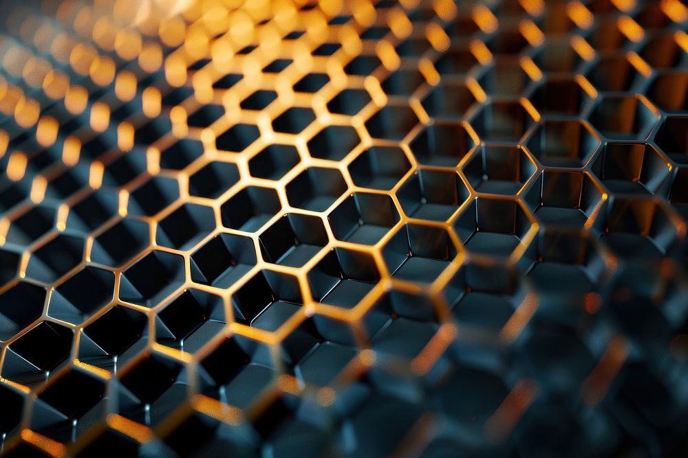 Abstract background honeycomb food.