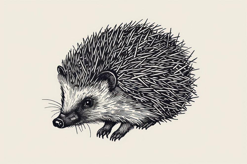 Hedgehog rat porcupine animal.