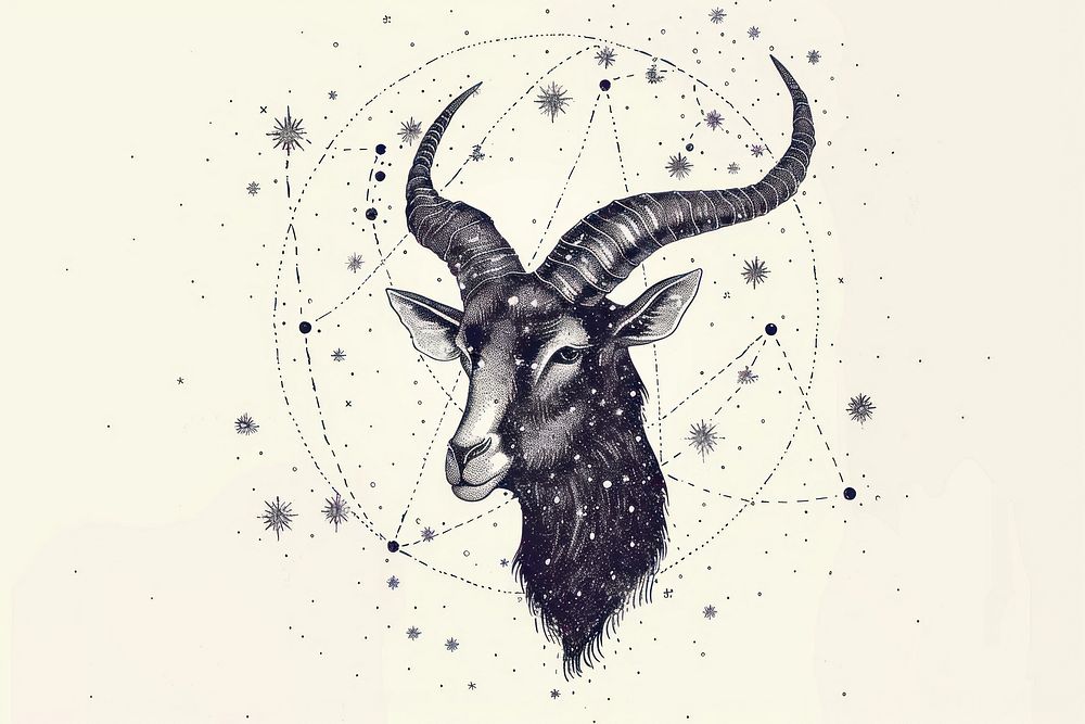 Astrological Symbol of Capricorn antelope wildlife gazelle.