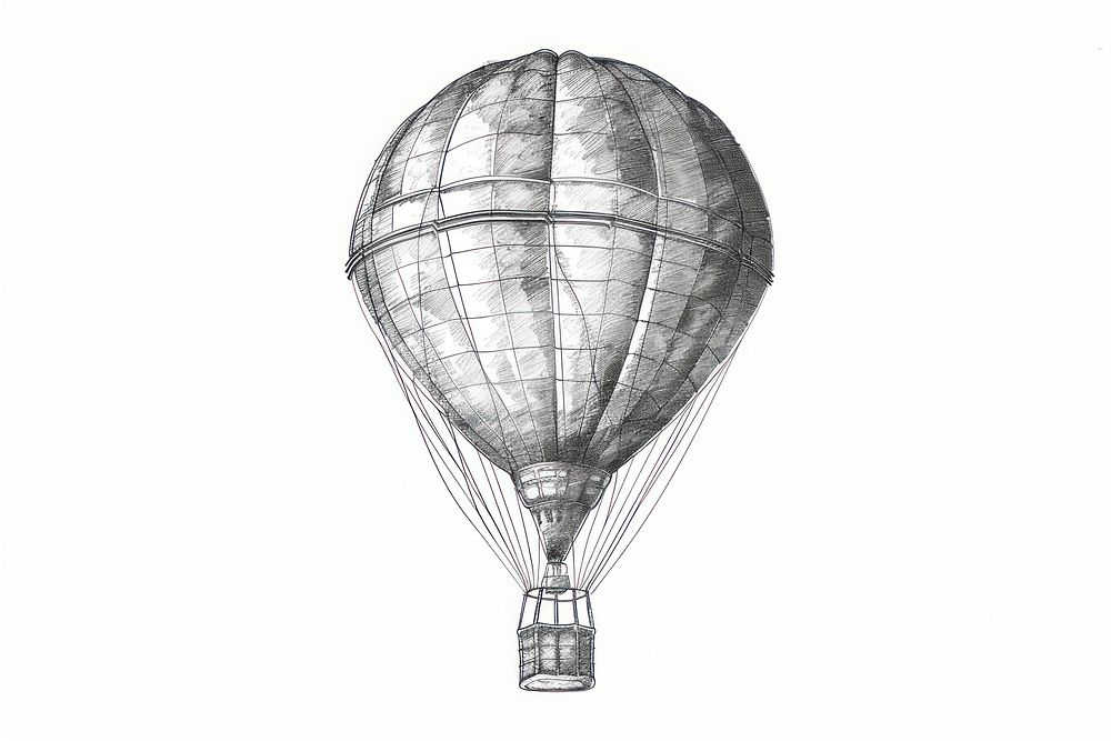 Hot air balloon transportation illustrated chandelier.