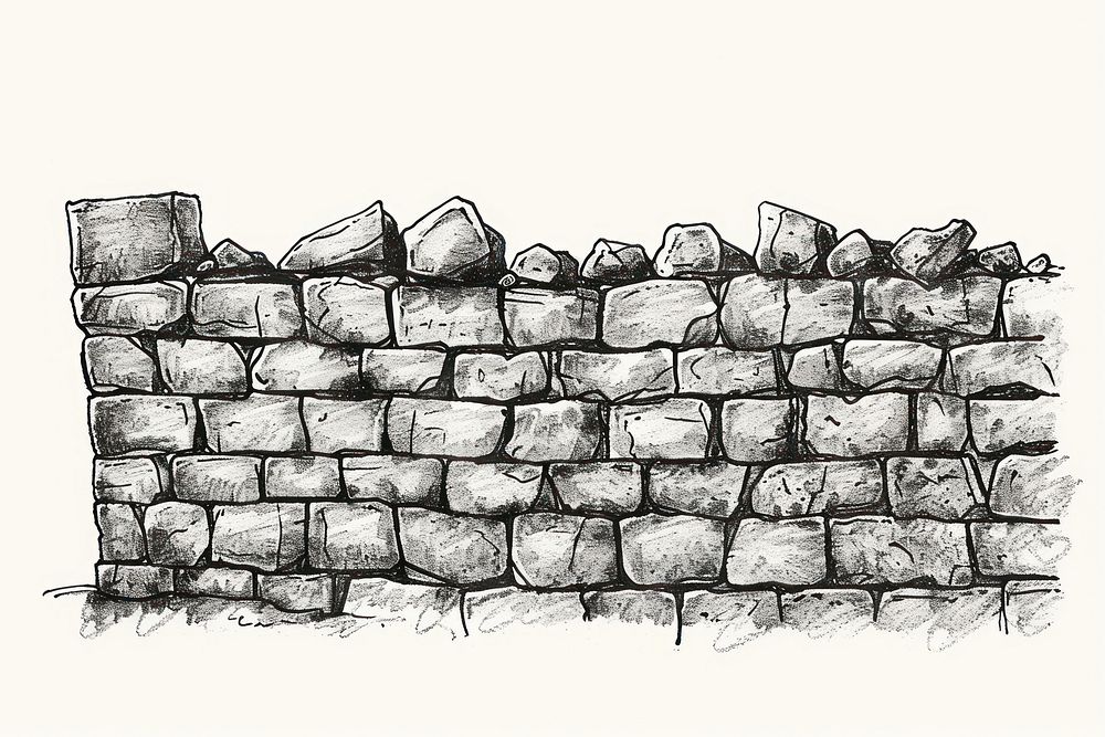 Brick wall architecture illustrated accessories.