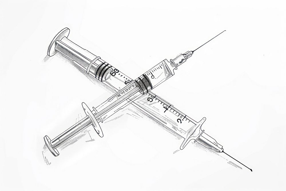 Syringe injection weaponry dagger.