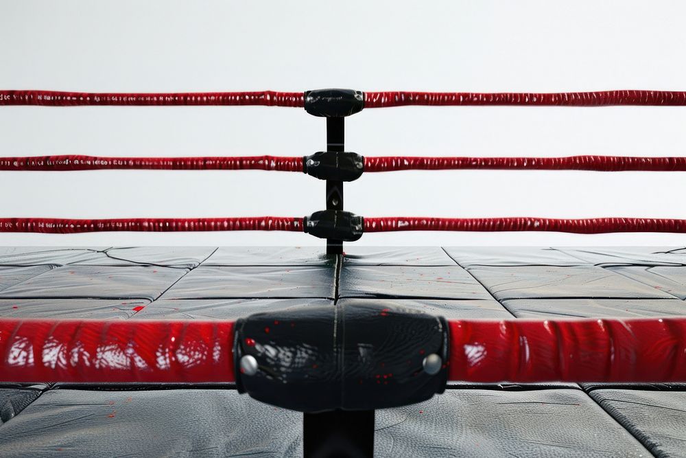 Boxing ring red furniture strength.