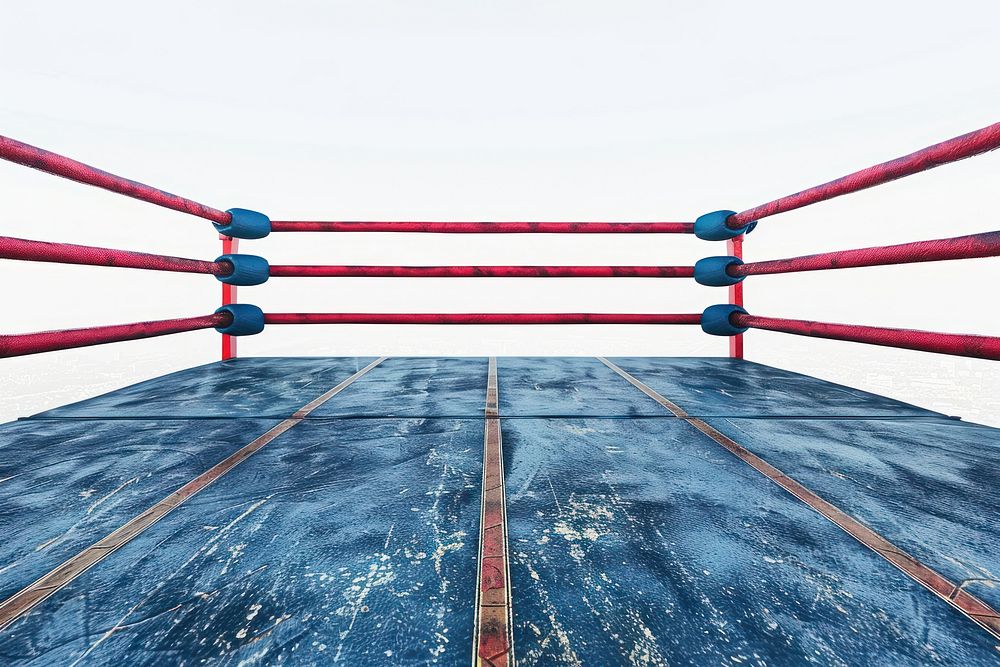 Boxing ring sports strength outdoors.