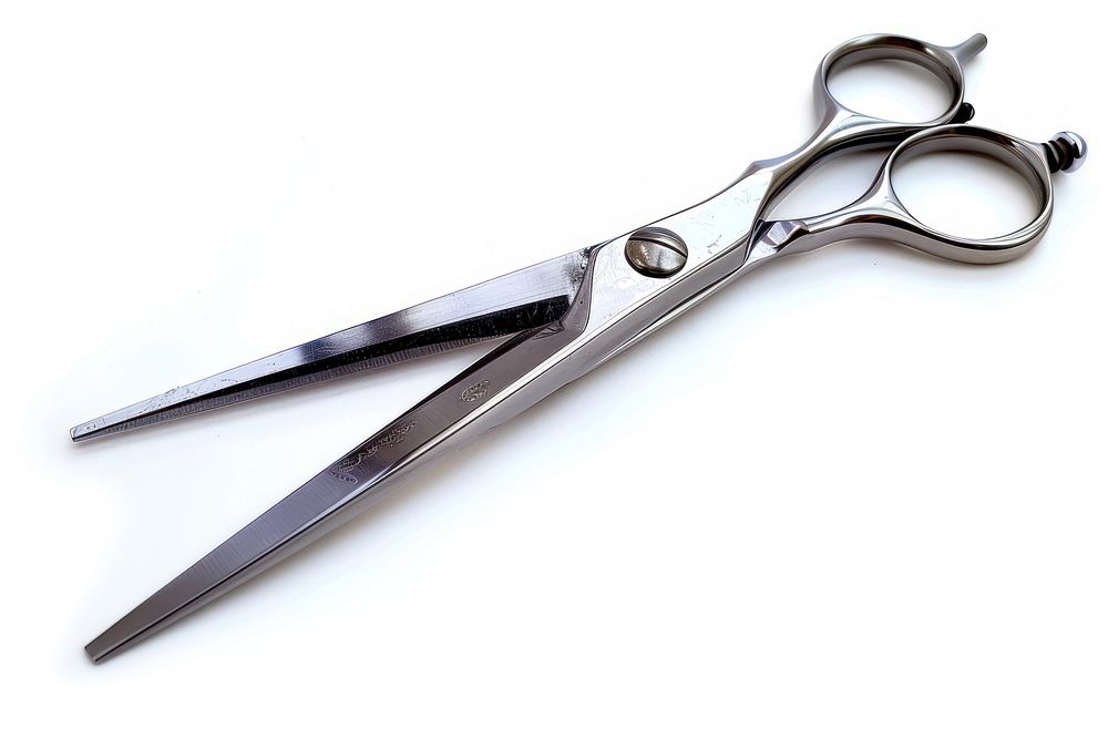 Haircutting Scissors scissors white background equipment.