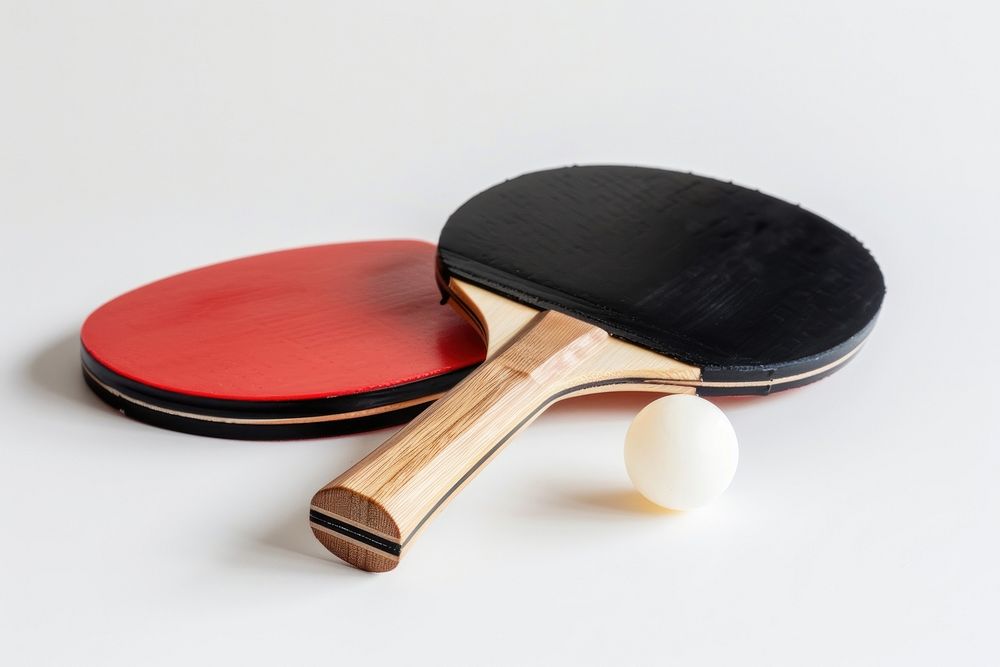 Table tennis racket sports ball.