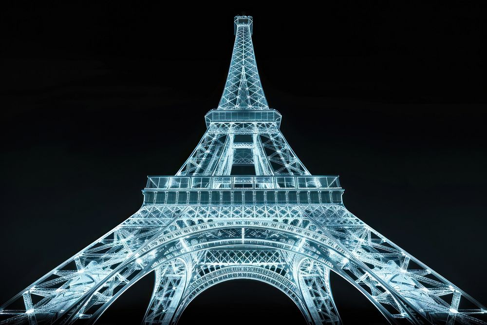Eiffel tower architecture building landmark.