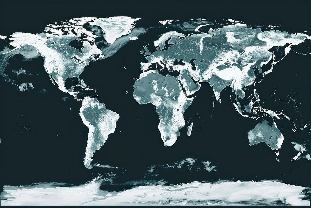 World map backgrounds space black.