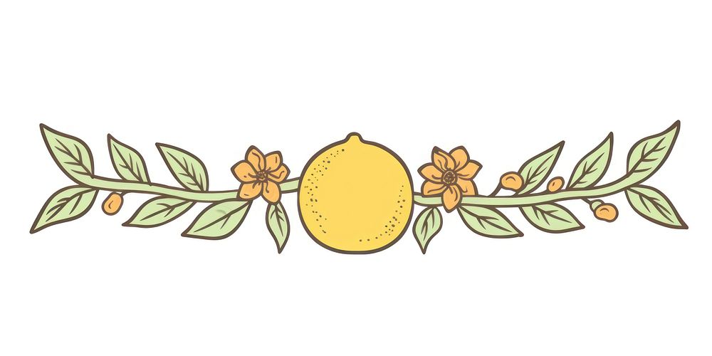 Lemon flower fruit plant.