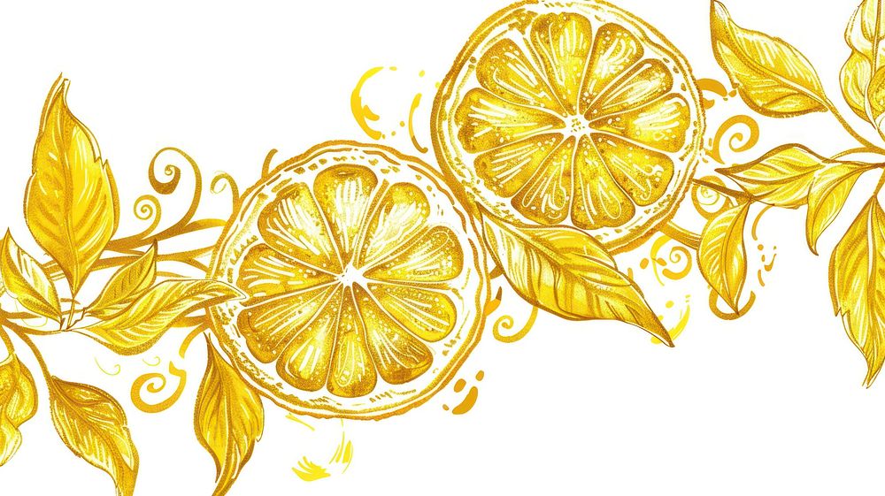 Lemon graphics pattern fruit.