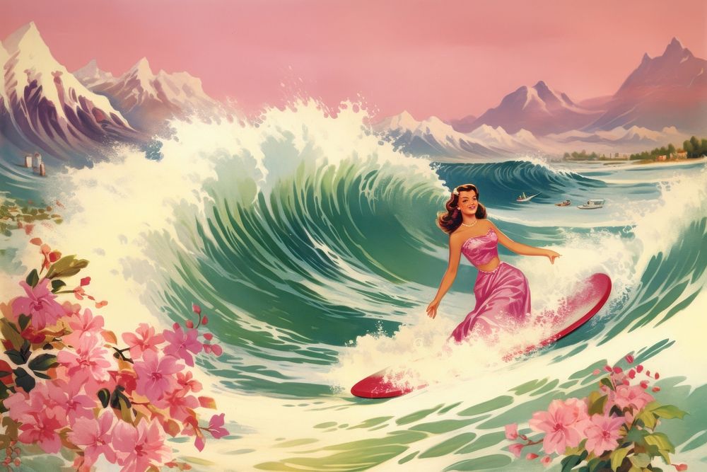 Recreation outdoors surfing blossom.