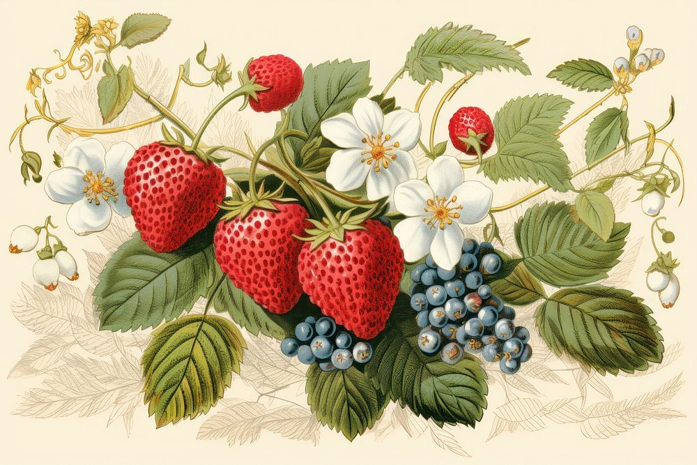 Fruit strawberry raspberry blueberry.