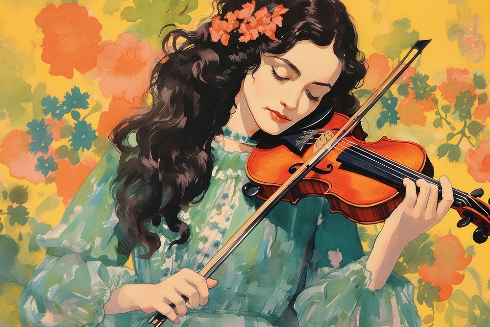 Violin person fiddle human.