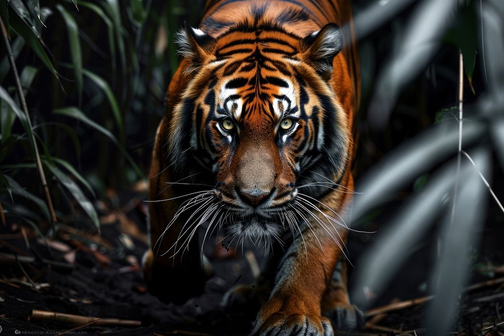 Wildlife animal mammal tiger.