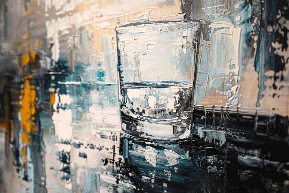 A drink in the bar painting art glass.
