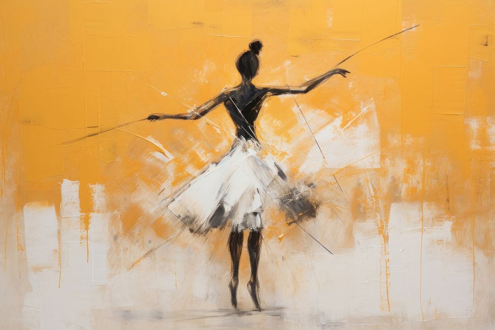 Woman dancing art recreation ballerina.